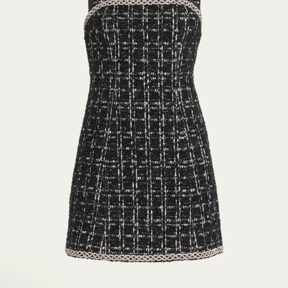Alice + Olivia Black and White Tweed Dress - Picture 4 of 10